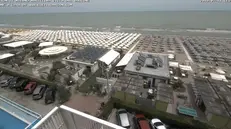 La spiaggia di Milano Marittima dalle web cam - Foto emiliaromagnameteo