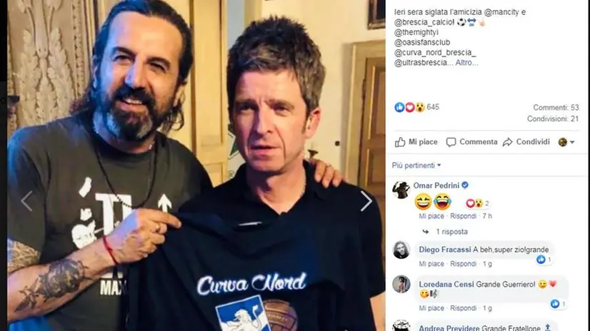 Cantanti tifosi: Omar e Noel - Foto tratta da Fb