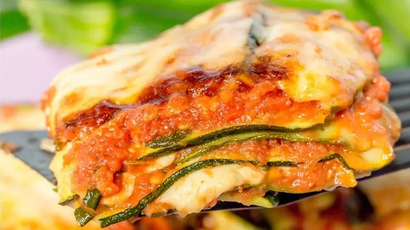 Un'invitante parmigiana di zucchine