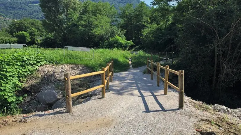 Il ponte ricostruito a Pian Camuno - Foto © www.giornaledibrescia.it