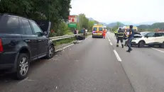 L'incidente lungo la Ss45bis tra Gavardo e Prevalle