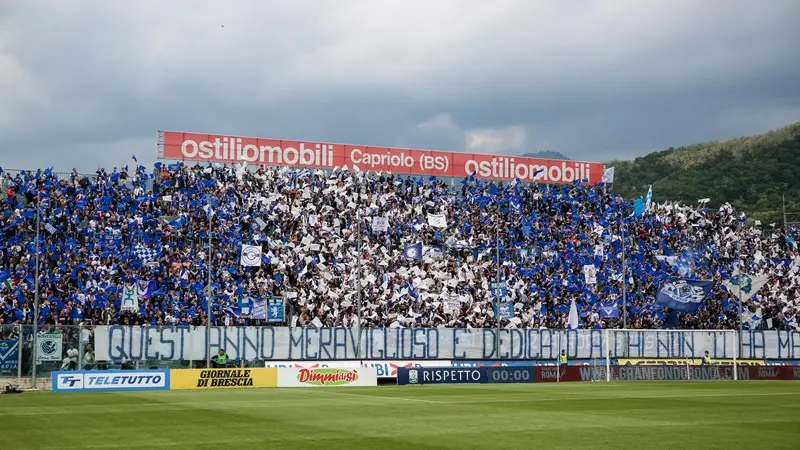 La Curva Nord, cuore del tifo bresciano