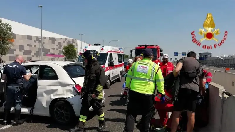 L'incidente in tangenziale sud