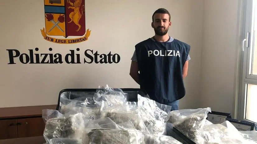 La droga sequestrata dalla Polizia