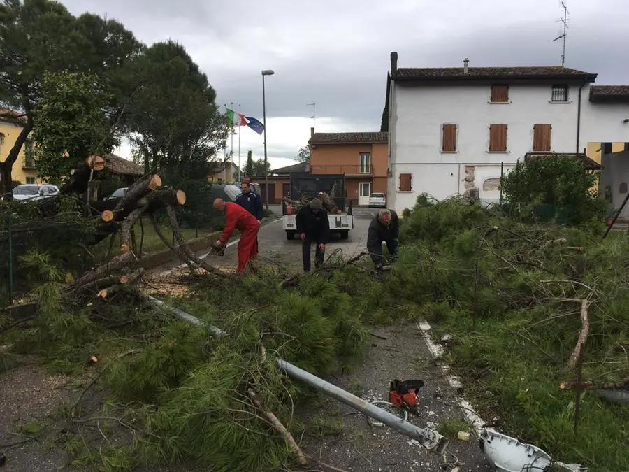 L'intervento dei vigili del fuoco a Desenzano