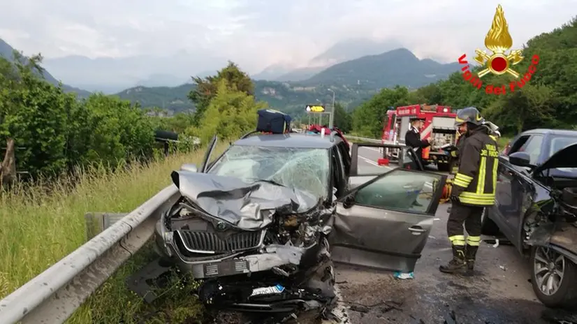 Incidente a Cividate Camuno, strada chiusa