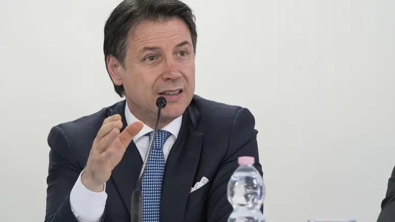 Il premier Giuseppe Conte oggi a Brescia Foto Ansa © www.giornaledibrescia.it