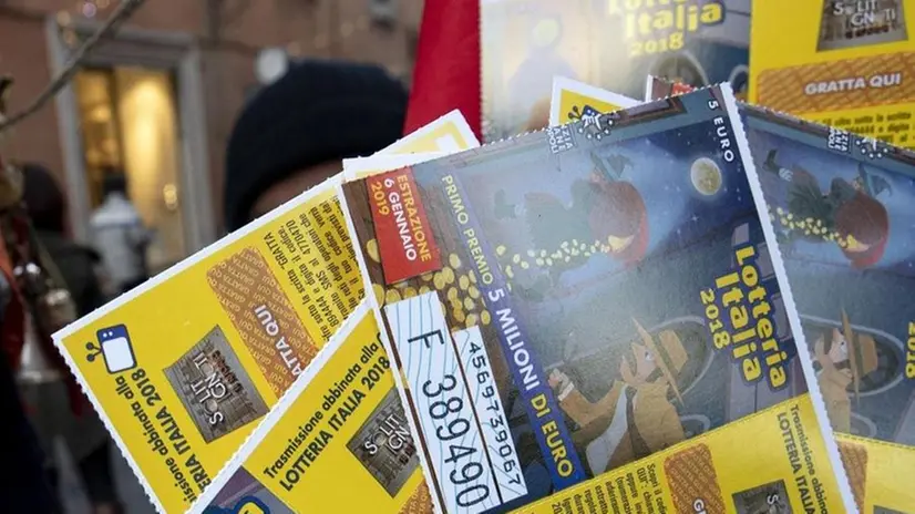 I tagliandi della Lotteria Italia estratti ieri sera - Foto Ansa
