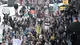 Il corteo di studenti in centro storico