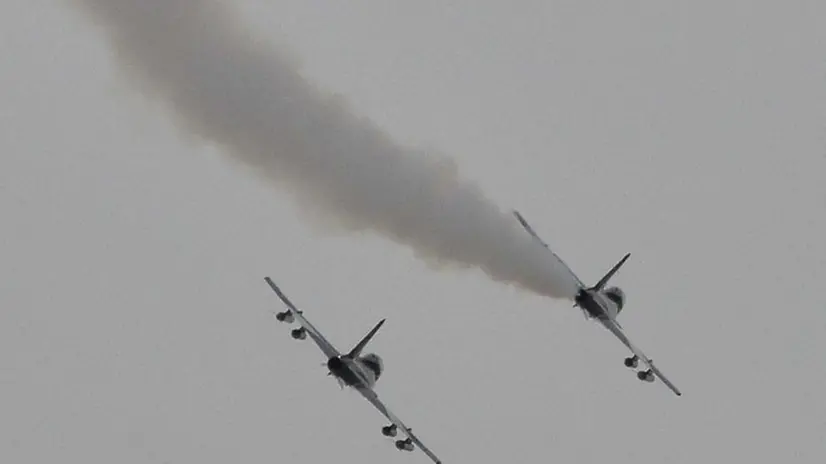 Le Frecce Tricolori su Brescia