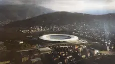 Il progetto del nuovo stadio presentato dagli australiani Foto Marco Ortogni/Neg © www.giornaledibrescia.it