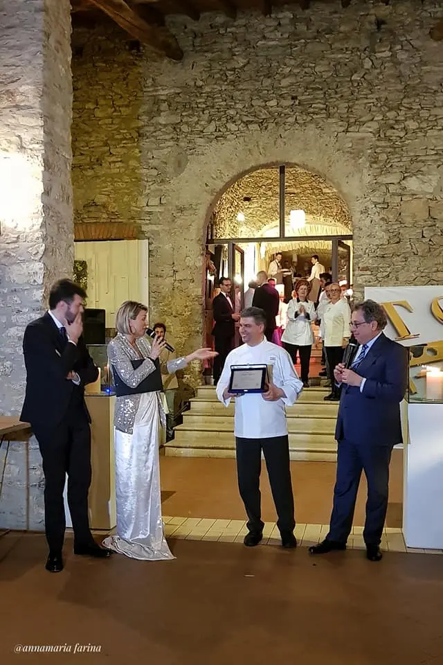 Alcuni dei protagonisti della serata al carlo Magno