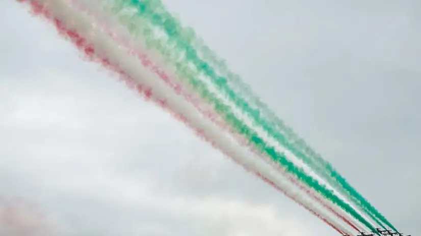 Frecce Tricolori nel cielo bresciano