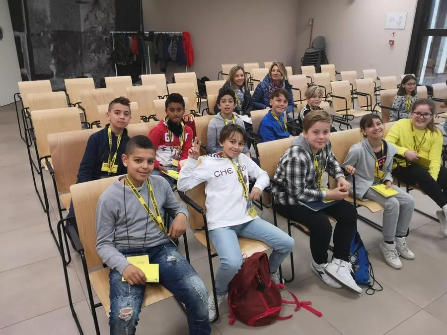 La classe Quinta della primaria di Lodetto in visita al GdB