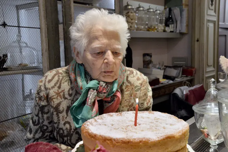 Barbara Posio Boglioli nel giorno del suo 100esimo compleanno