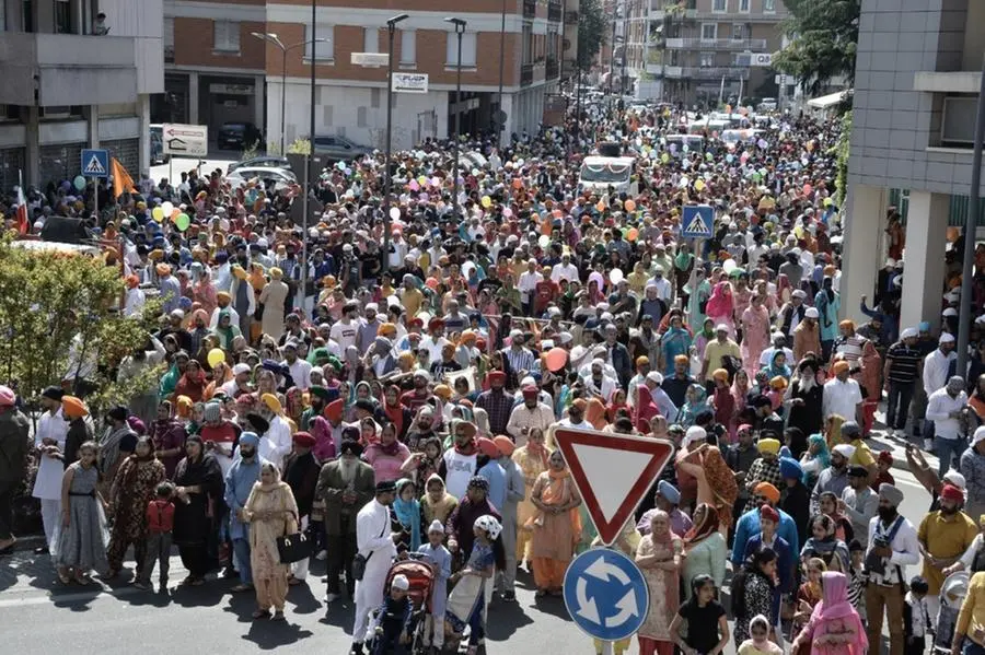 Sikh in corteo a Brescia, oltre 30mila i partecipanti