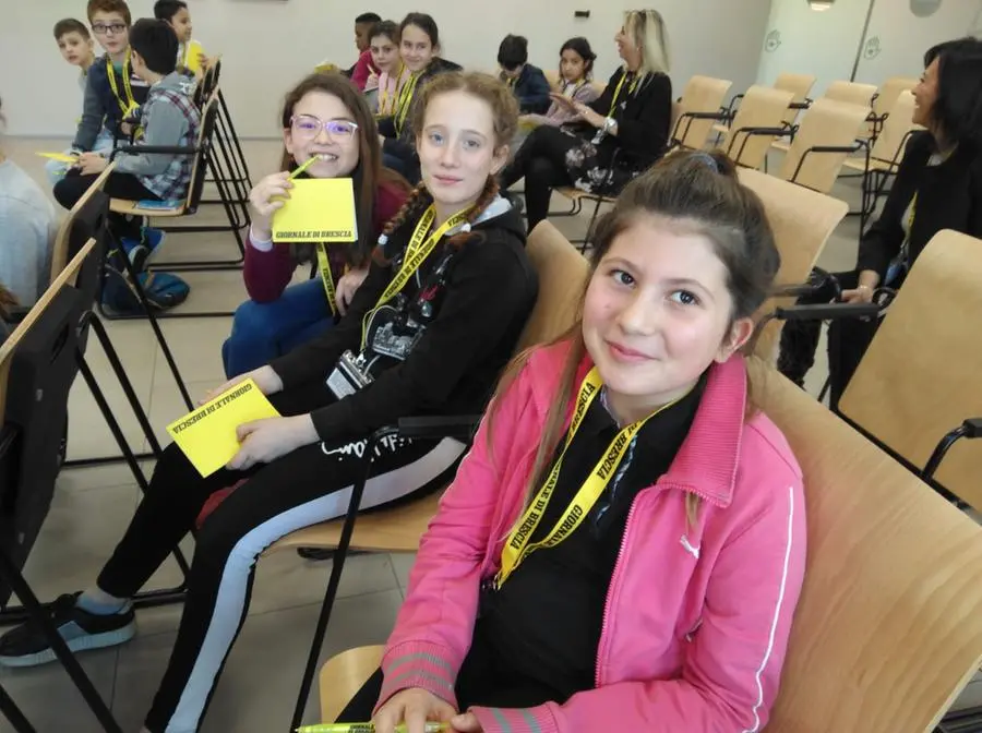 I ragazzi della primaria di Caino al GdB