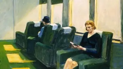 Il bello della lettura, Edward Hopper, «Chair car» (1965, part.) - Foto  © www.giornaledibrescia.it