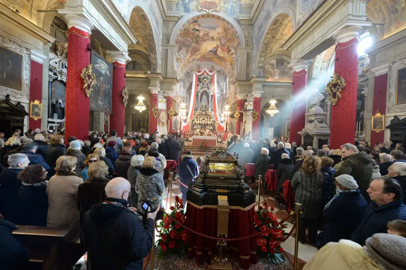 Le celebrazioni nella chiesa di San Faustino