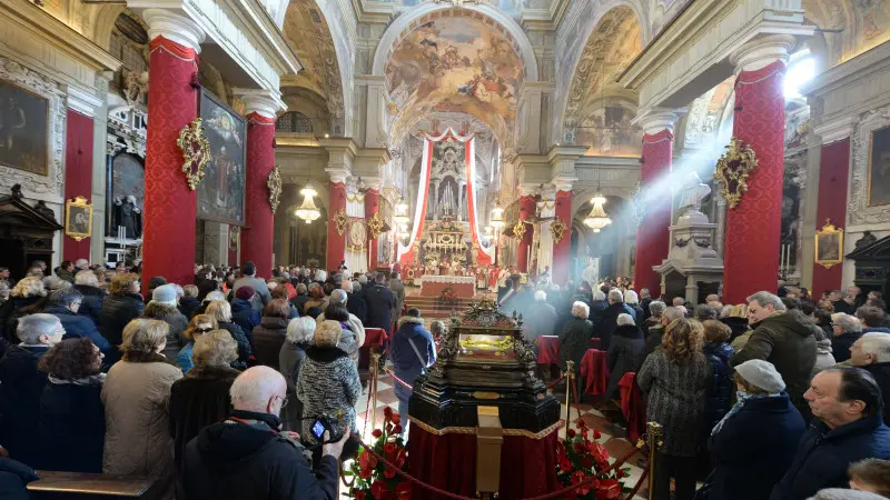 Le celebrazioni nella chiesa di San Faustino