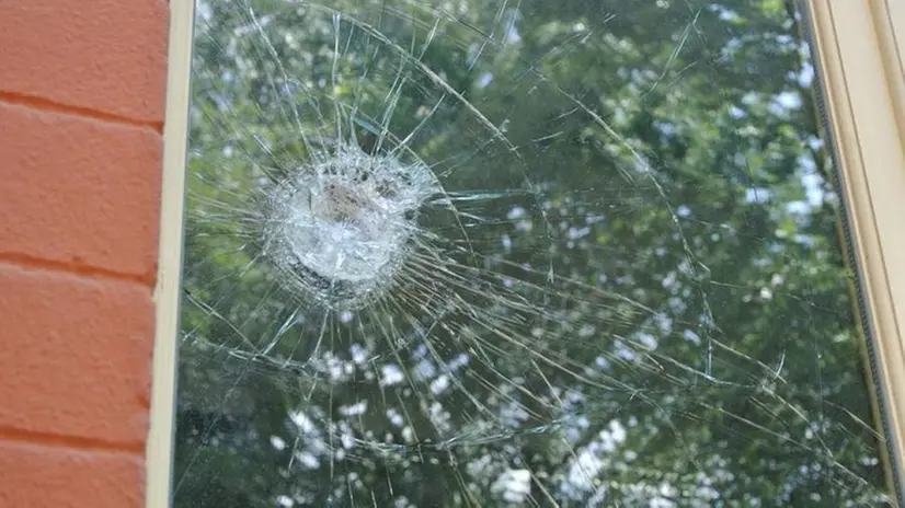 Un vetro infranto - Foto di repertorio