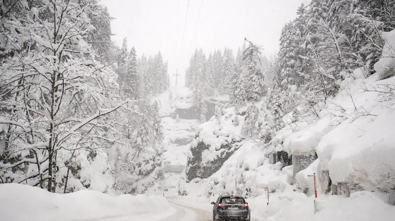 Neve in Austria, a Obertauern - Foto Ansa/Epa Christian Bruna