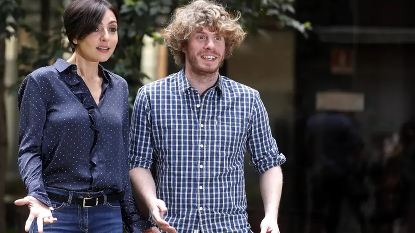 Ambra Angiolini e Lodo Guenzi alla presentazione del Concertone del Primo Maggio