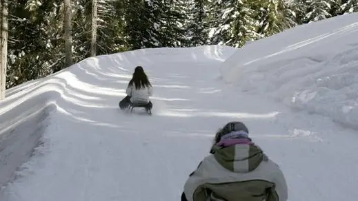 Una pista da slittino - Immagine di repertorio