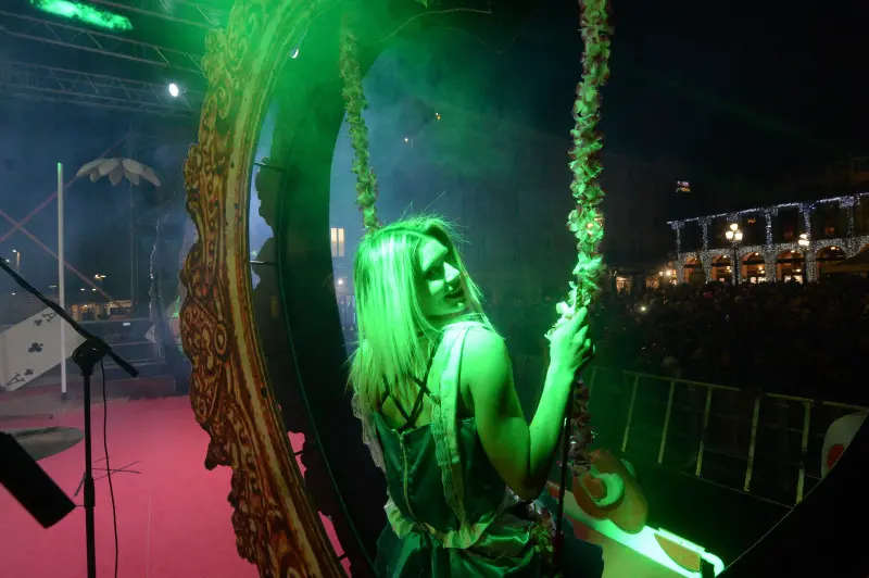 La festa di Capodanno in piazza Loggia