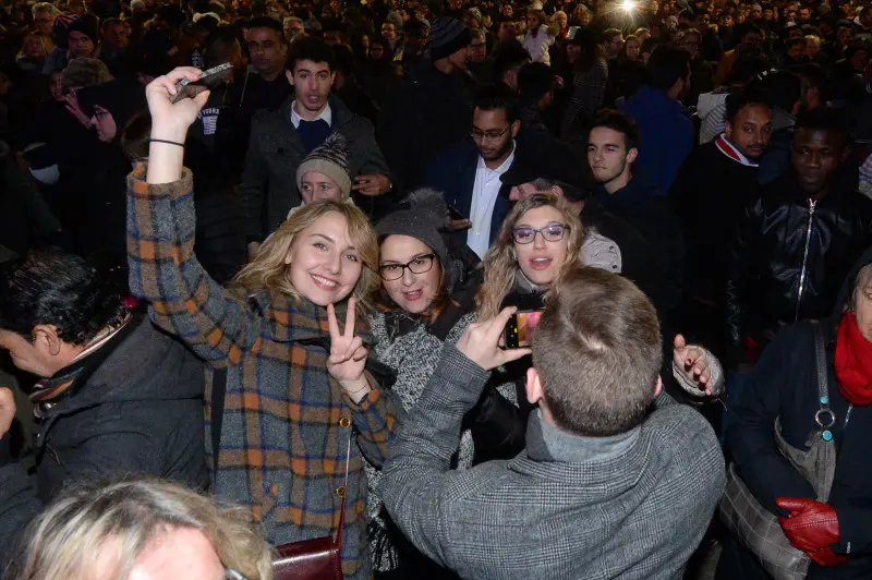 La festa di Capodanno in piazza Loggia