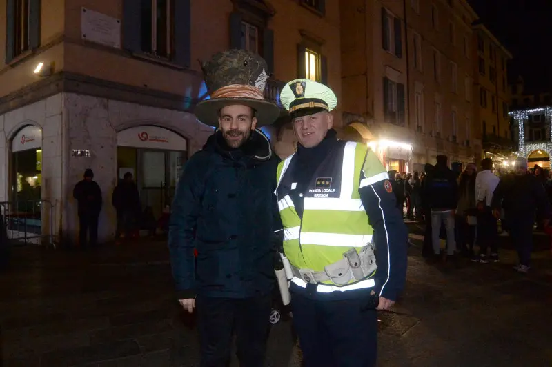 La festa di Capodanno in piazza Loggia