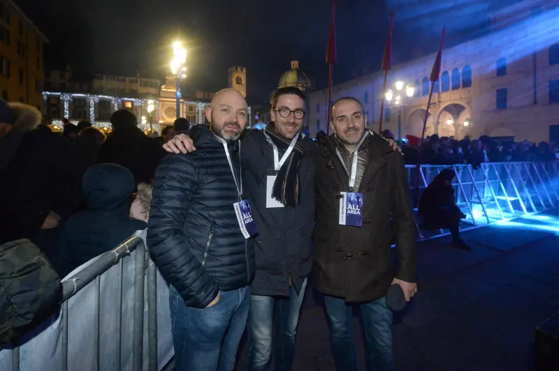 La festa di Capodanno in piazza Loggia