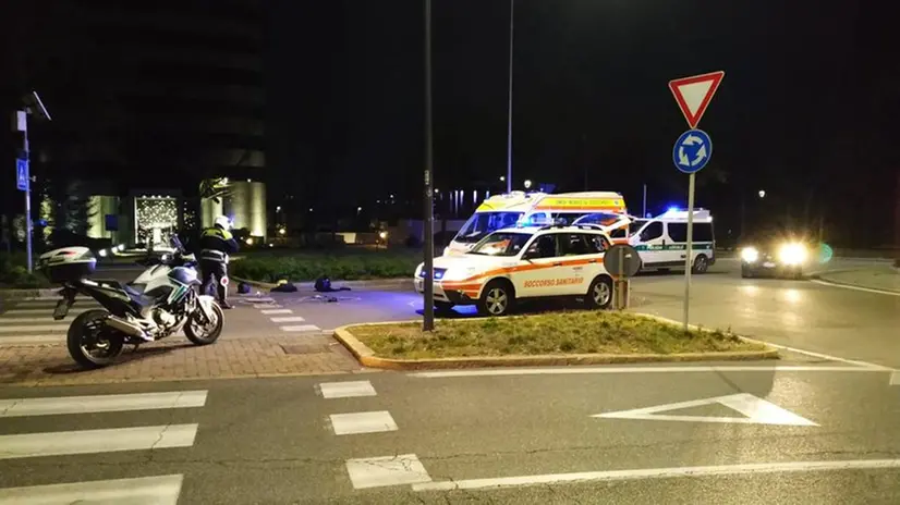 Il luogo dello schianto mortale