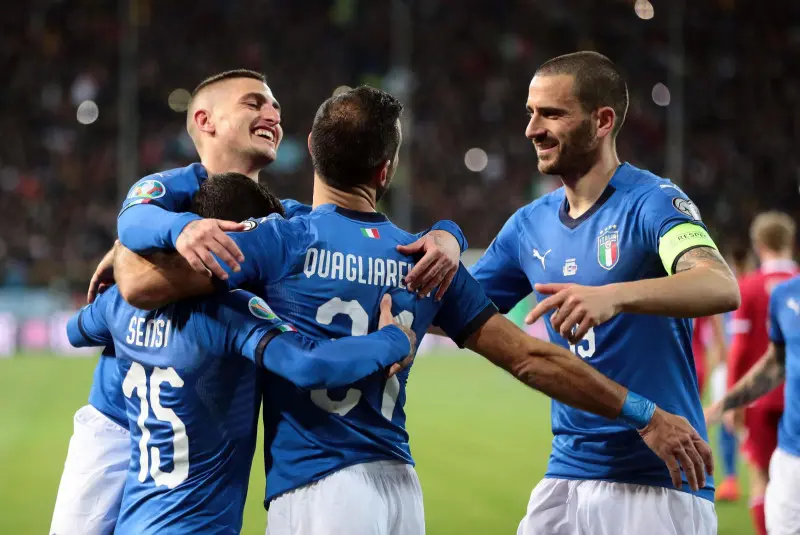 Italia-Liechtenstein 6-0, avanti verso Euro 2020 - Foto Ansa © www.giornaledibrescia.it