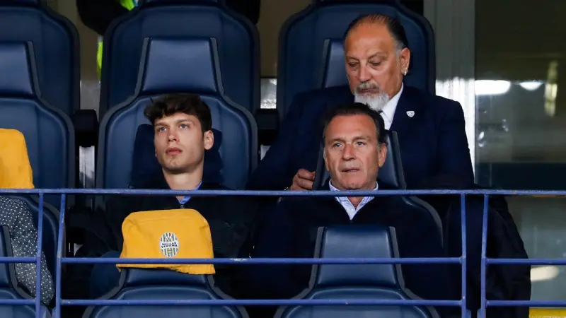 Massimo Cellino ed Eugenio Corini
