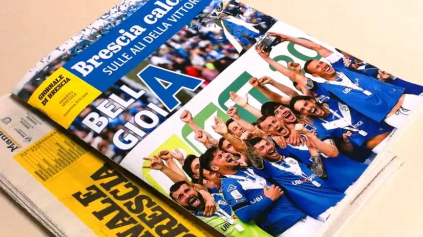 L'inserto di 100 pagina dedicato alla promozione del Brescia in omaggio con il GdB - © www.giornaledibrescia.it