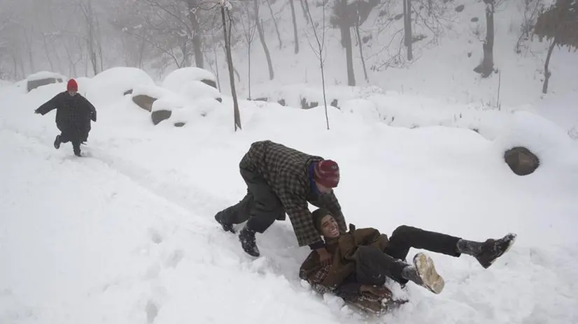La neve nel Kashmir