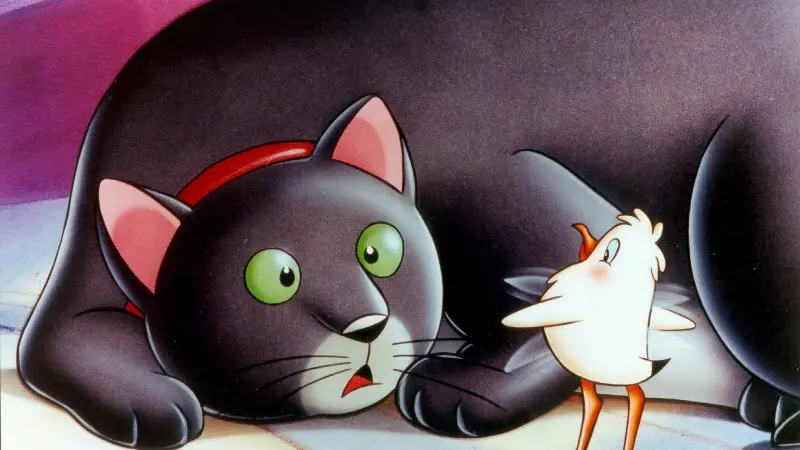 Un'immagine tratta dal film La Gabbianella e il Gatto