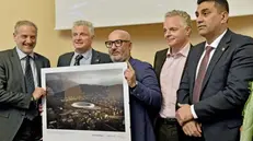 La presentazione del progetto per il nuovo stadio - Foto Pierre Putelli/Neg © www.giornaledibrescia.it