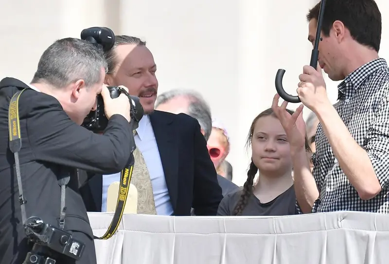 Greta Thunberg da Papa Francesco