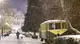 La neve a Nyiregyhaza, in Ungheria