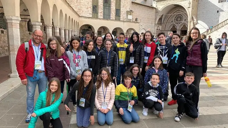I ragazzi bresciani a Assisi