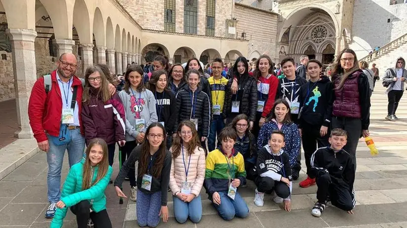 I ragazzi bresciani a Assisi