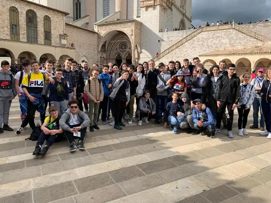 I ragazzi bresciani a Assisi