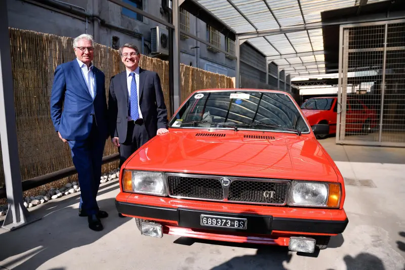 Giugiaro a Brescia per i 40 anni della Lancia Delta