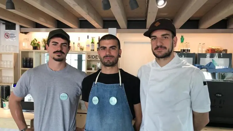 Simone Pellizzari e i fratelli Filippo e Tommy Borra