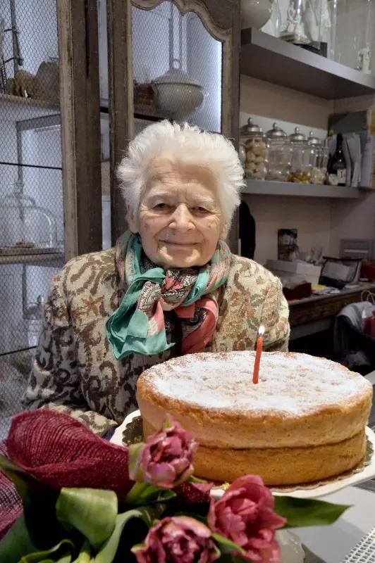 Barbara Posio Boglioli nel giorno del suo 100esimo compleanno