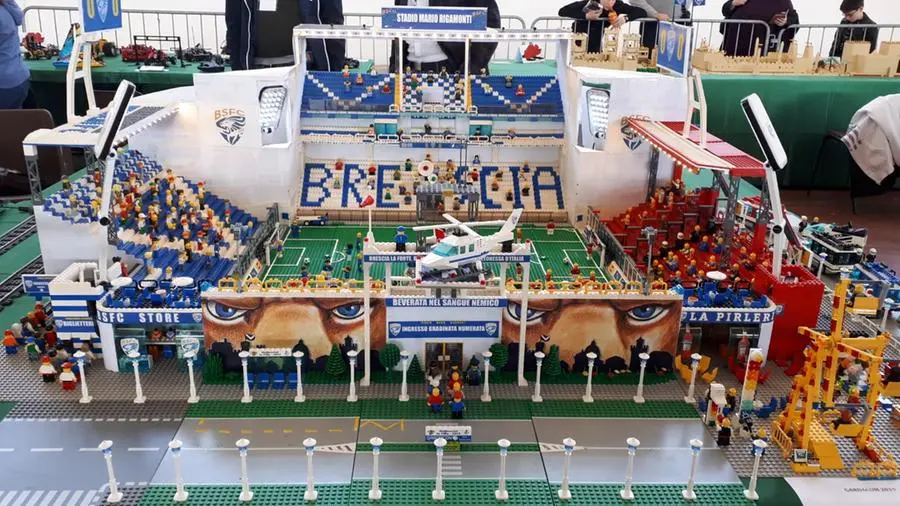 Lo stadio del Brescia in versione Lego