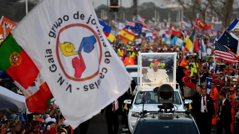 Papa Francesco e i 600mila giovani alla veglia della Gmg di Panama
