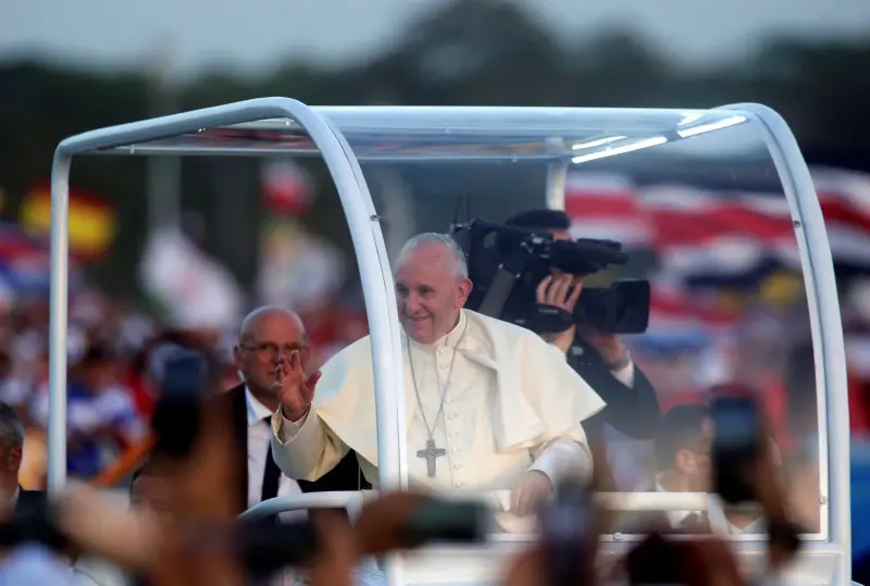 Papa Francesco e i 600mila giovani alla veglia della Gmg di Panama
